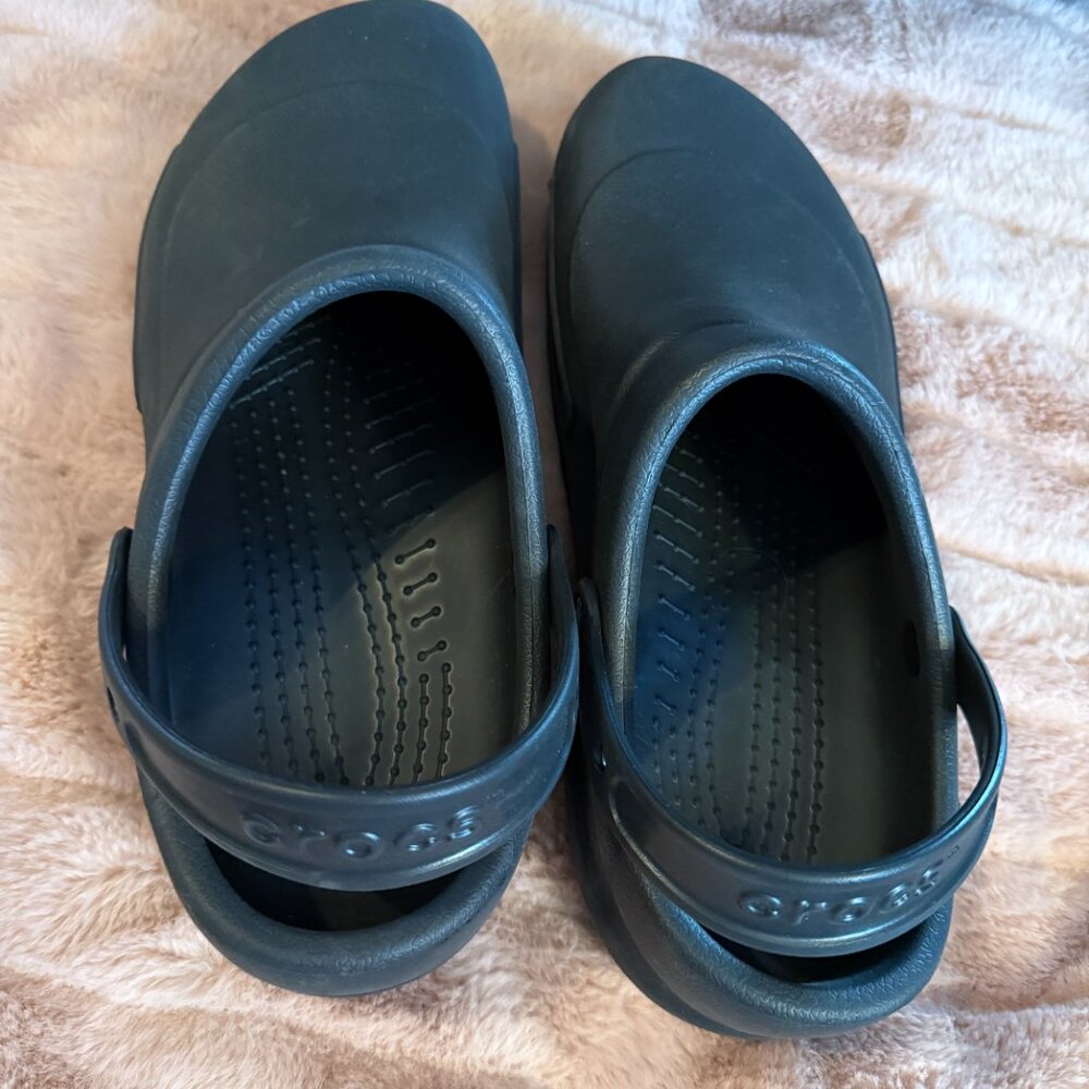 Bistro Style CROCS, black Mens size 12 - Picture 4 of 6